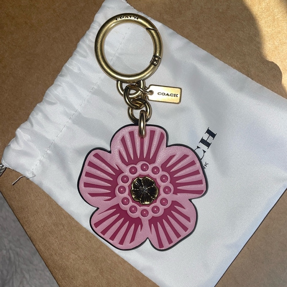 Coach Floral Bag Charm